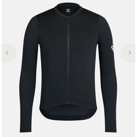 NWT Rapha Pro Team Cycling Jersey Men's Large Black Long Sleeve Lightweight - Picture 13 of 14
